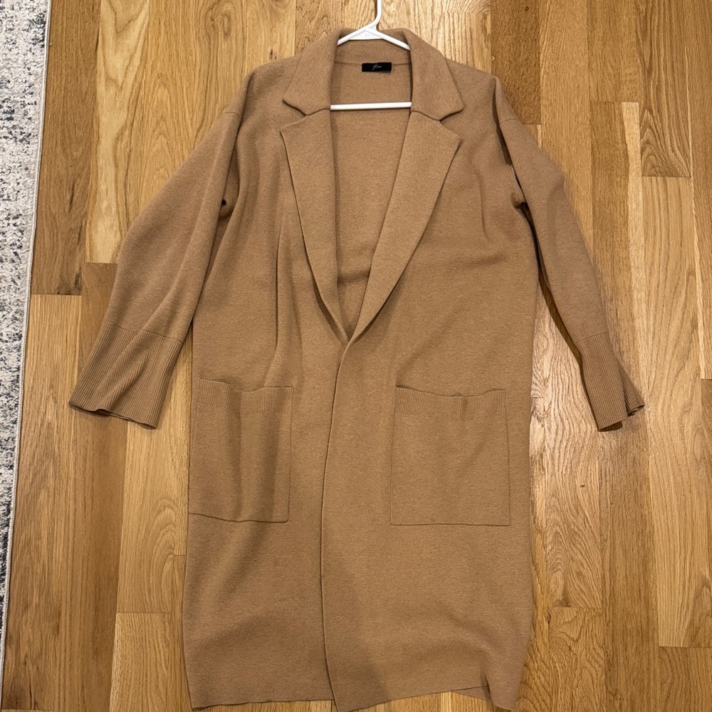 J. Crew Camel Longline Trench Coat